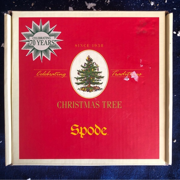 Spode Christmas Tree 70th Year Candy Bowl “May Your Holidays Be Merry & Bright” - Picture 5 of 7